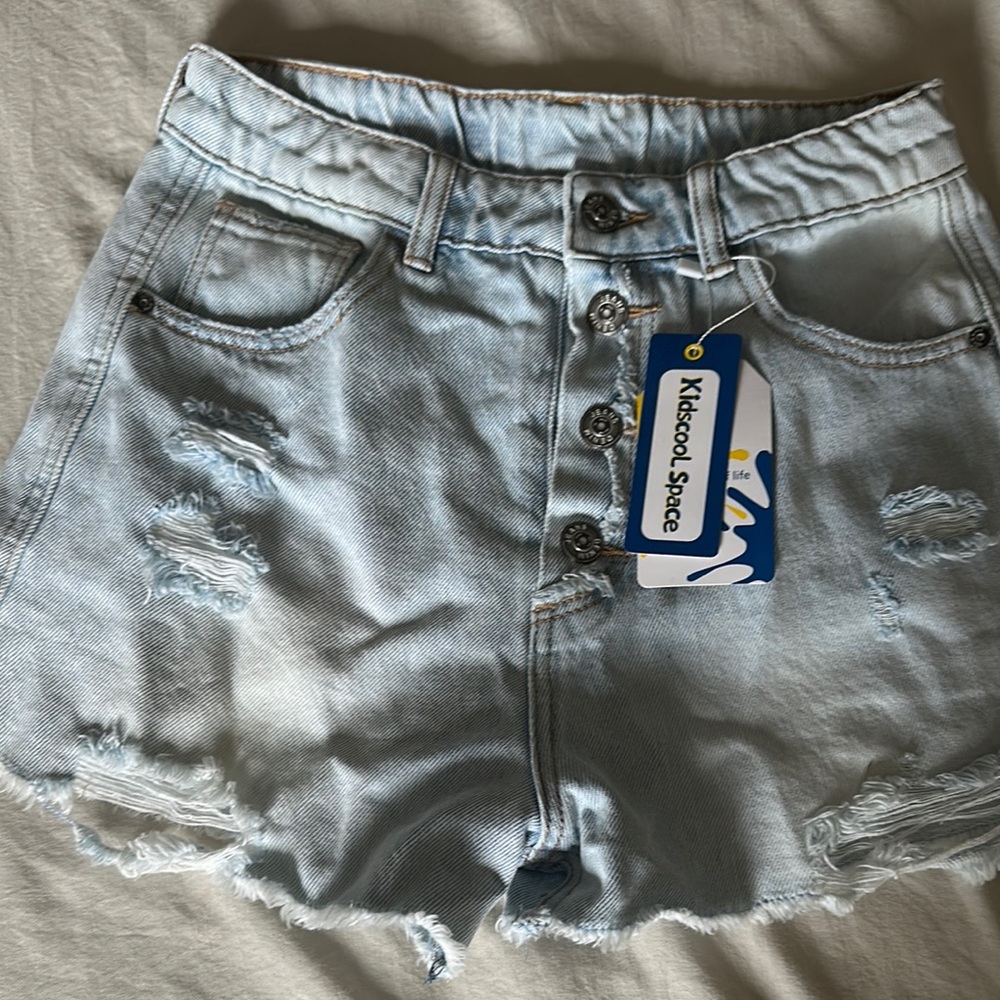 Women's Light Blue Denim Shorts